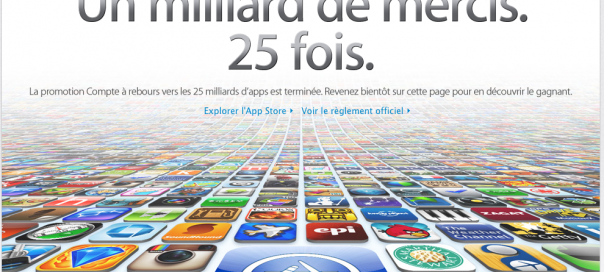 App Store : Barre des 25 milliards de téléchargement dépassée App Store : Barre des 25 milliards de téléchargement dépassée