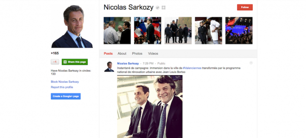 Google+ : Le président Nicolas Sarkozy ouvre un compte Google+ : Le président Nicolas Sarkozy ouvre un compte