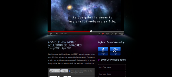 Samsung Galaxy : Un nouveau teaser et un site d’informations Samsung Galaxy : Un nouveau teaser et un site d’informations