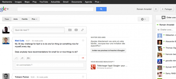Google+ : Nouveau design de l’interface utilisateur Google+ : Nouveau design de l’interface utilisateur