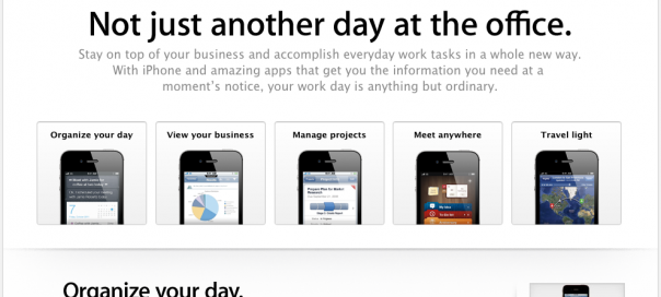 Apple : Lancement d’une page iPhone pour entreprise Apple : Lancement d’une page iPhone pour entreprise