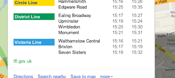 Google Maps : Retards du métro de Londres en prévision des JO Google Maps : Retards du métro de Londres en prévision des JO