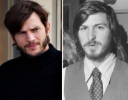 Ashton Kutcher : Tenue de Steve Jobs enfilée