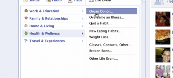Facebook : Donneurs d’organes ? Faites-le savoir !