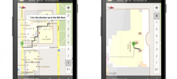 Google Maps Android : Offres et directions de marche à l’intérieur des bâtiments