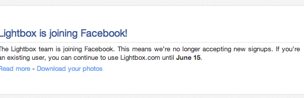 Facebook : Embauche de l’équipe derrière lightbox.com