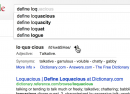 Google Définitions : Fonctionnalité présentée en rappant