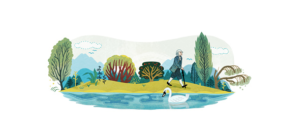 Google : Jean-Jacques Rousseau à l’honneur en doodle
