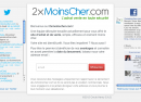 2xMoinsCher : Tests avant ouverture pour le site marchand
