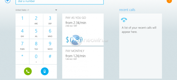 Skype : Les premières captures de l’interface Metro / Modern UI