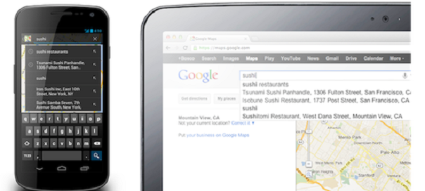 Google Maps Android : Synchronisation des recherches entre terminaux