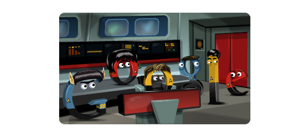 Google : Star Trek, la série originale en doodle