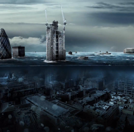 Photoshop : Londres sous les eaux, création graphique