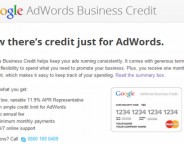 Google Adwords : Une carte de crédit pour les petites entreprises
