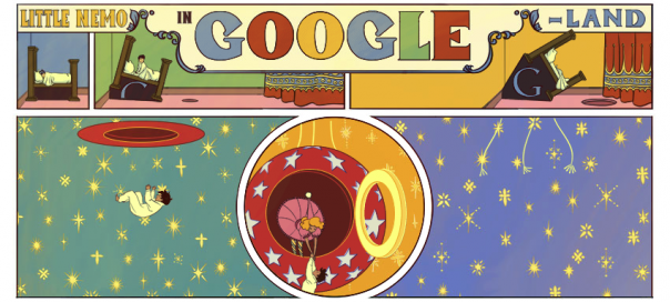 Google : Winsor McCay & sa BD Little Nemo in Googleland