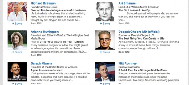 LinkedIn : Suivez les personnalités les plus influentes