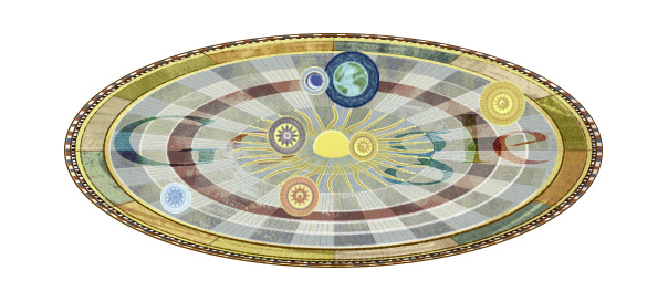 Google : Nicolas Copernic & l’héliocentrisme en doodle