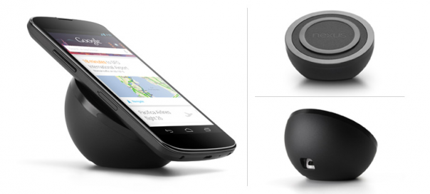 Google Nexus 4 : Chargeur Qi sans fil via induction