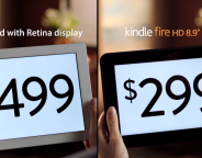 Amazon : Publicité Kindle Fire HD Vs iPad Retina