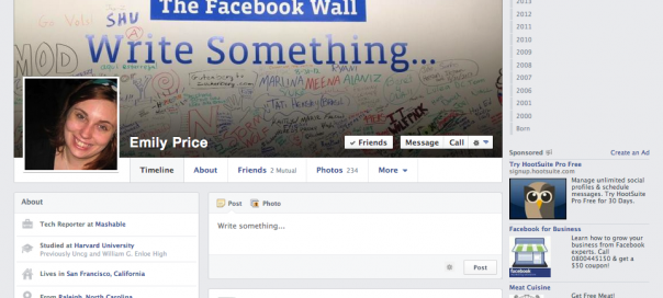 Facebook Timeline : Nouvelle interface du journal utilisateur