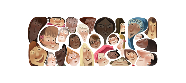 Google : Journe?e internationale de la femme en doodle