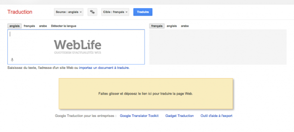 Google Traduction : Traduire un site internet par glisser-déposer