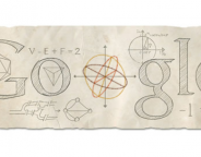 Google : Leonhard Euler, le mathématicien et physicien en doodle