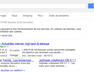 Google : Version en cache et partage depuis les SERPS