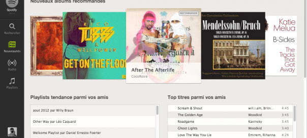 Spotify : Le lecteur web au sein du navigateur internet