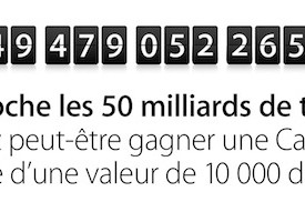 App Store : 10 000 dollars de cadeaux pour le 50ème milliards téléchargement