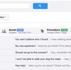 Gmail : Nouvelle boîte de réception en détails