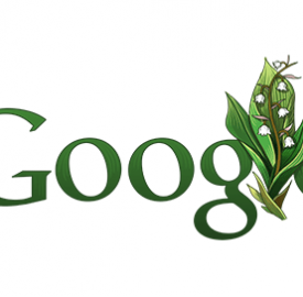 Google : Fête du Travail & muguet en doodle