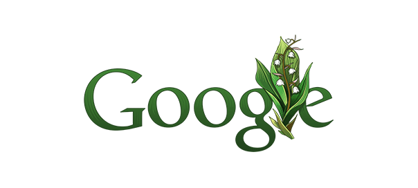 Google : Fête du Travail & muguet en doodle