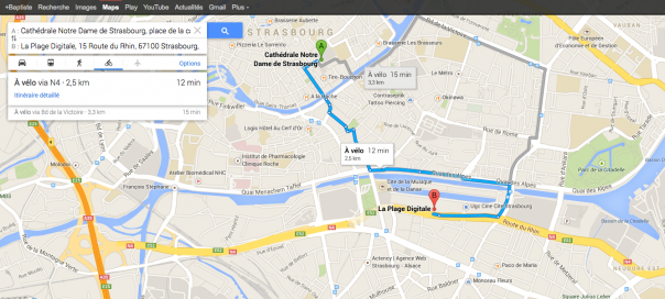 Google Maps : Les itinéraires à vélo disponibles en France