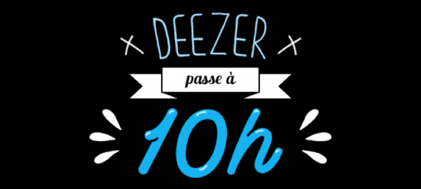 Deezer : 10h par mois d’écoute gratuite de musique