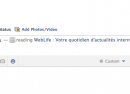 Facebook : Statuts action avec smiley sur le réseau social Facebook : Statuts action avec smiley sur le réseau social