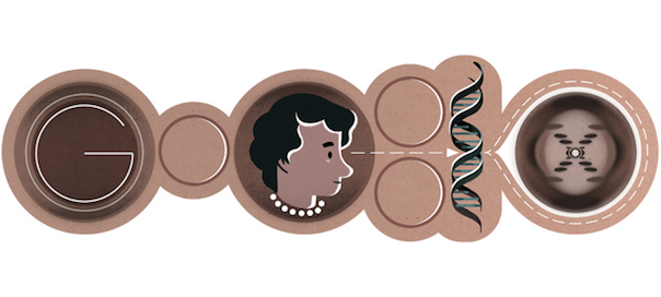 Google : Rosalind Franklin et l’ADN en doodle