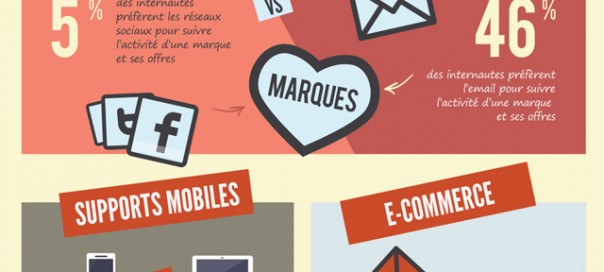 Email : Comportement des français en 2013 en infographie