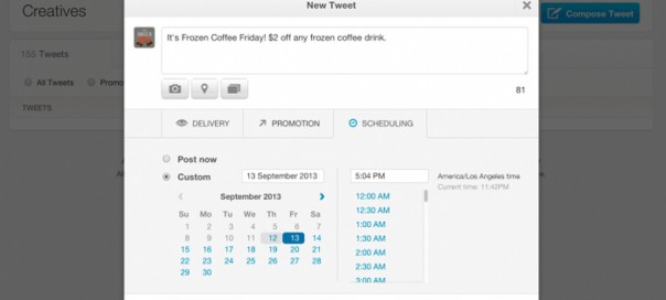 Twitter : Tweets programmés pour les marques