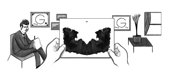 Google : Hermann Rorschach & son test en doodle