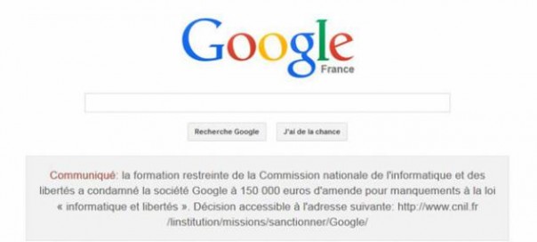 Google France : Imposé d’afficher sa condamnation sur sa une Google France : Imposé d’afficher sa condamnation sur sa une
