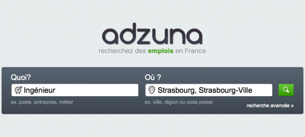 Adzuna : Moteur de recherche d’emplois en France