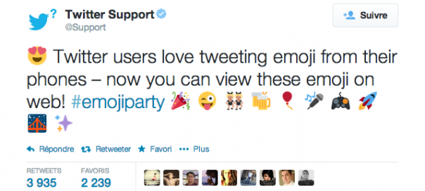 Twitter : Emoticônes désormais visibles sur le site officiel