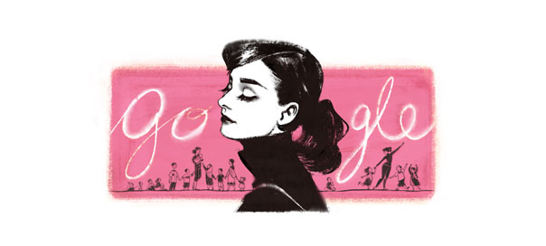 Google : Audrey Hepburn, l’actrice en doodle