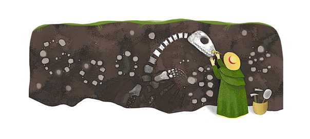 Google : Mary Anning, la paléontologue & ses fossiles en doodle