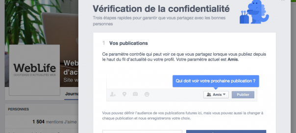 Facebook : Lancement de l’outil Privacy Checkup