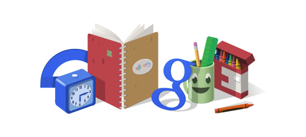 Google : La rentrée des classes 2014 en doodle