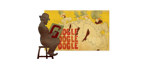 Google : Henri de Toulouse Lautrec en doodle