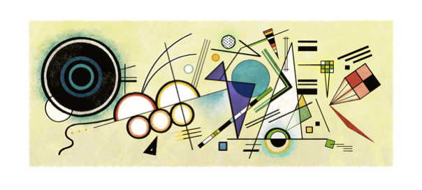 Google : Vassily Kandinsky et l’art abstrait en doodle
