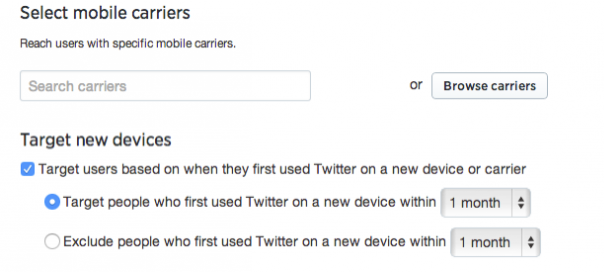 Twitter : Nouvelles options de ciblage publicitaire mobile